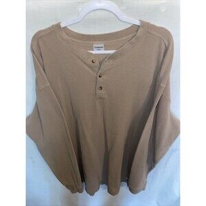 Carhartt Men’s Work Shirt Size 2XL Beige Rugged Workwear Outdoors Stain